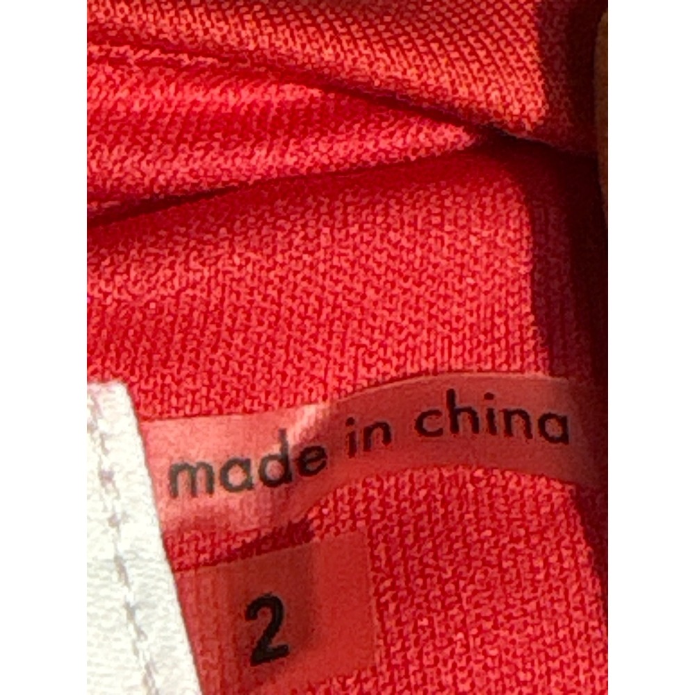 Calvin Klein Red Halter Fit and Flare Pleated Skater Dress Size 2 Gold Zipper - Picture 4 of 9